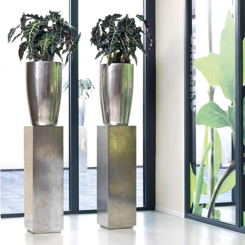 Luxusní květináče - Pandora Silver Leaf 35x60cm