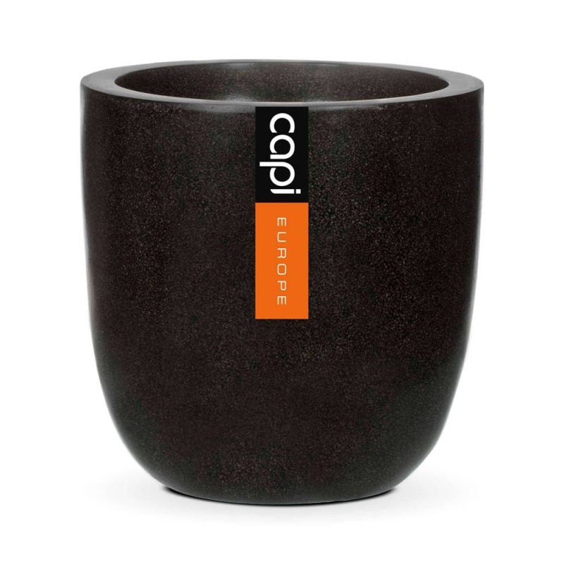 Venkovní květináče - Capi Lux klasik černý 37x37cm