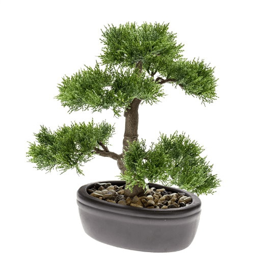 Umělé květiny - Umělá bonsaj Cedar 32cm