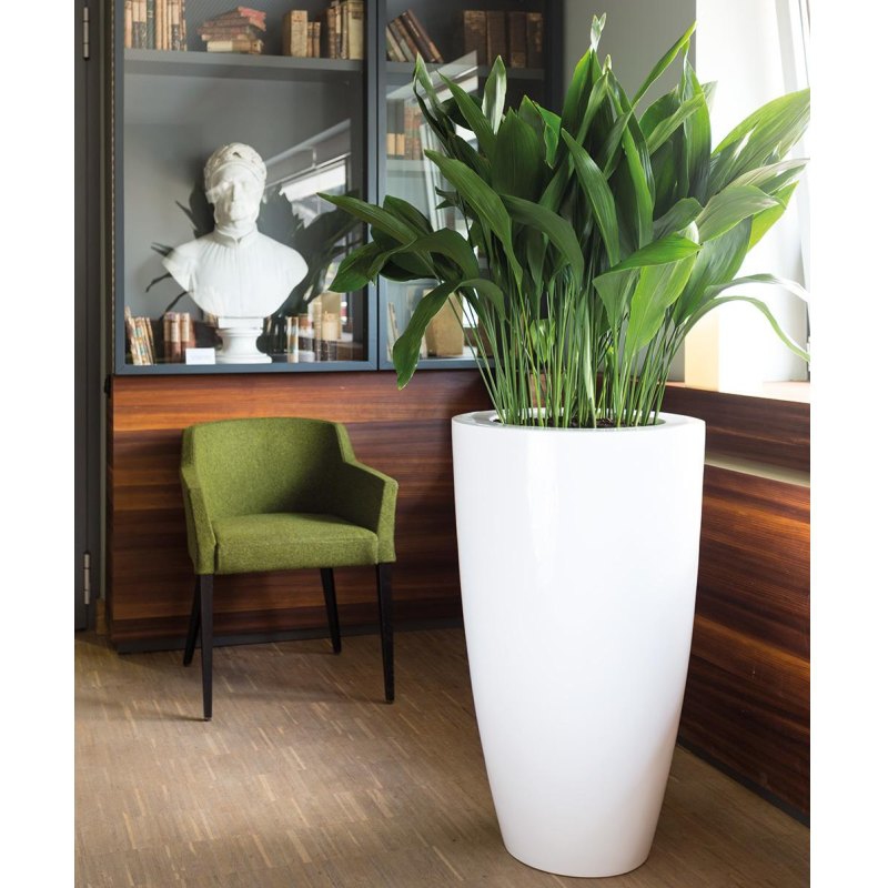 Luxusní květináče - Luna Premium White 51x90cm