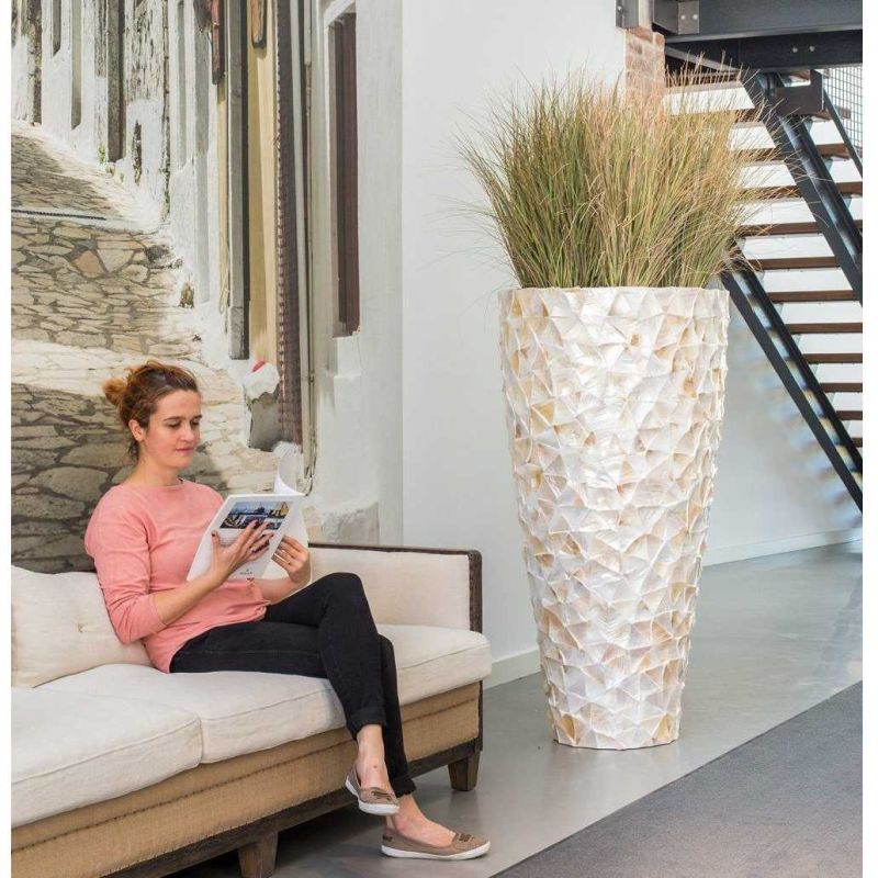 Luxusní květináče - Shell White Partner 70x140cm