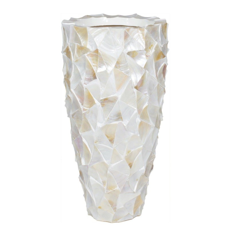 Luxusní květináče - Shell White Partner 40x77cm