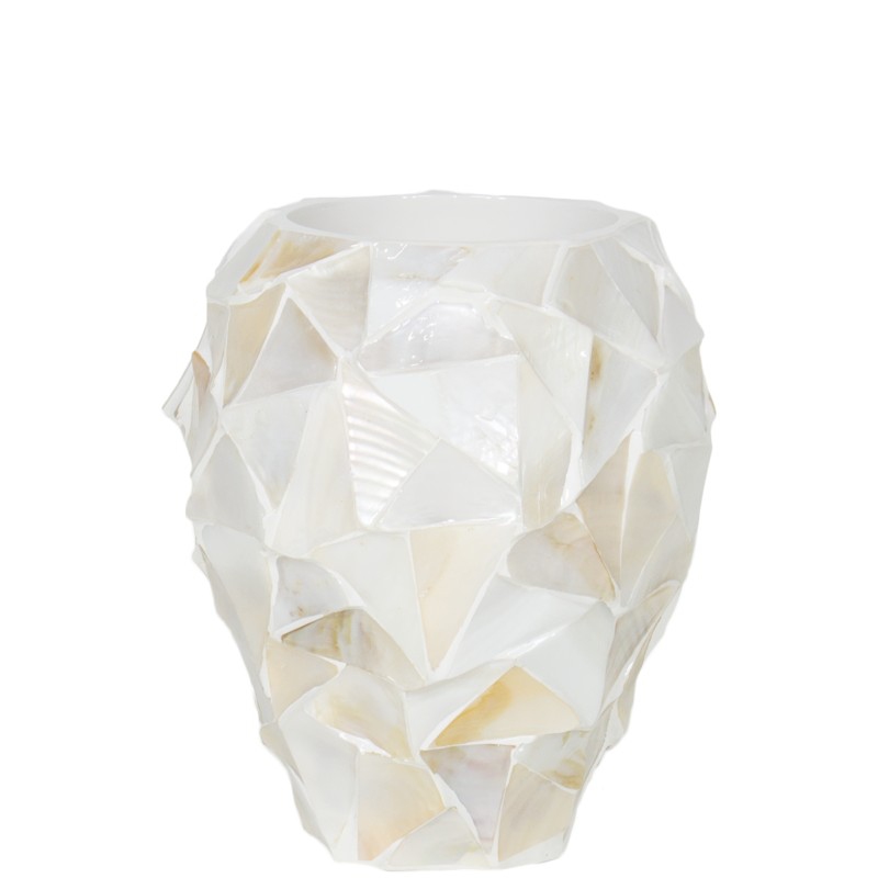 Luxusní květináče - Shell White 17x24cm