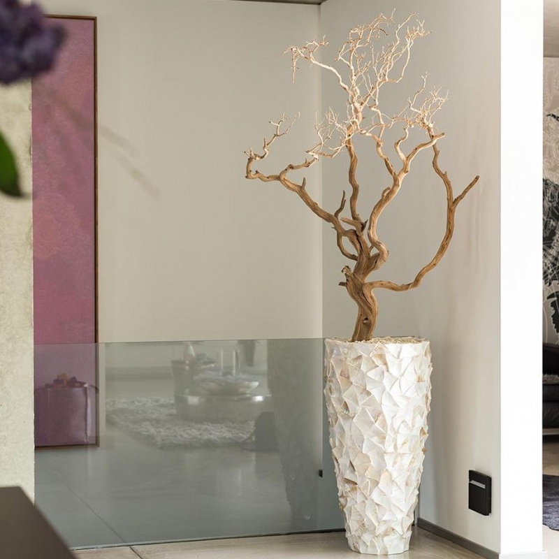 Luxusní květináče - Shell White Partner 50x96cm