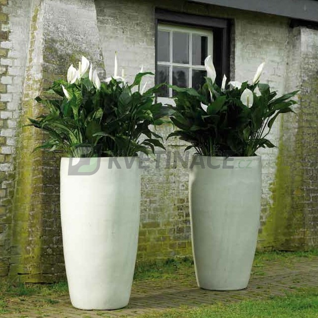 Keramické květináče - White Partner 35x68cm