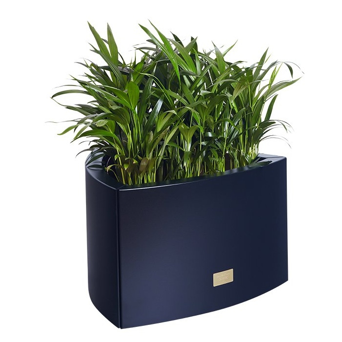 Kovové květináče - Květináč Kasper Triangle S černý 57x60xV37cm