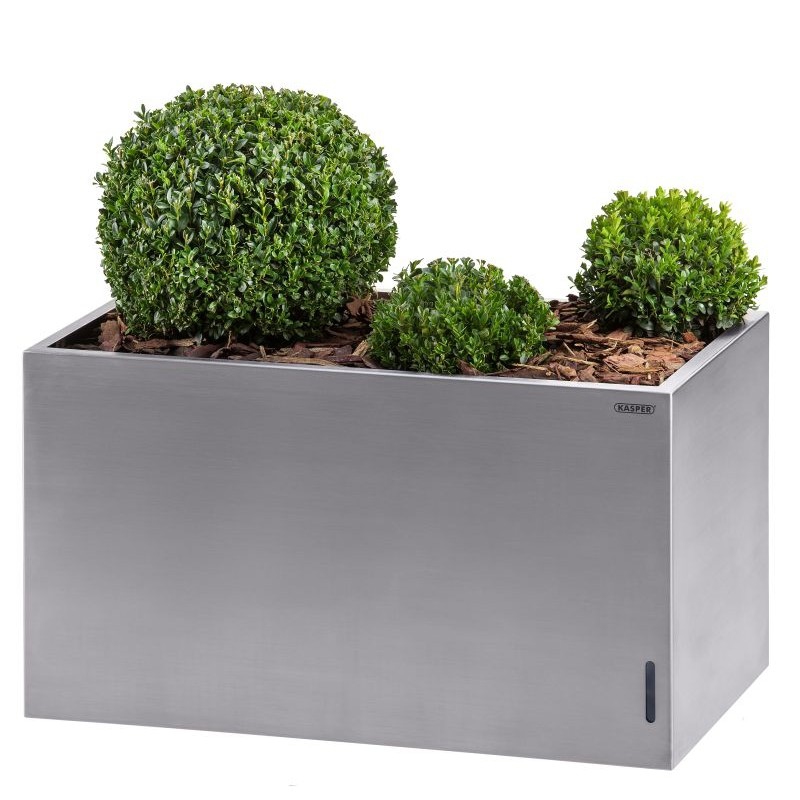 Kovové květináče - Samozavlažovací květináč Kasper 60x20x20cm