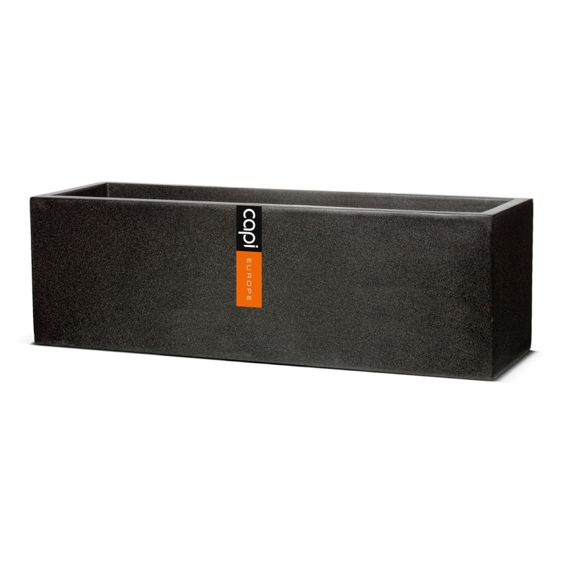 Výprodej květináčů - Capi Lux truhlík černý 100x40x40cm