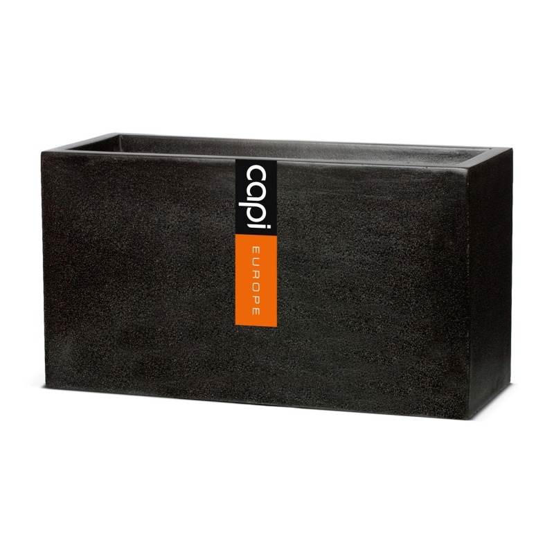 Venkovní květináče - Capi Lux truhlík černý 64x25x35cm