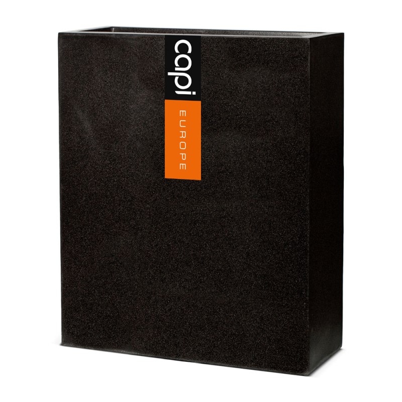 Venkovní květináče - Capi Lux vysoký truhlík černý 88x36x100cm