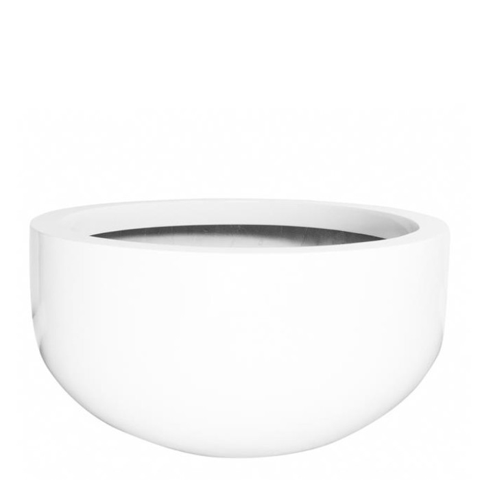 Venkovní květináče - Fiberstone City White Glossy 110x60cm