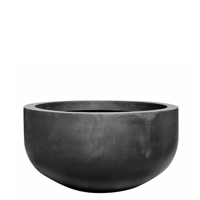 Venkovní květináče - Fiberstone City Black 92x50cm