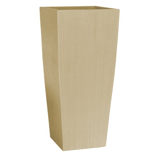 Luxusní květináče - Polystone Timeless Square natural 43x43x95cm