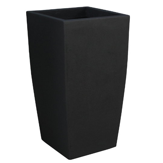 Luxusní květináče - Polystone Timeless Square smoke 43x43x78cm