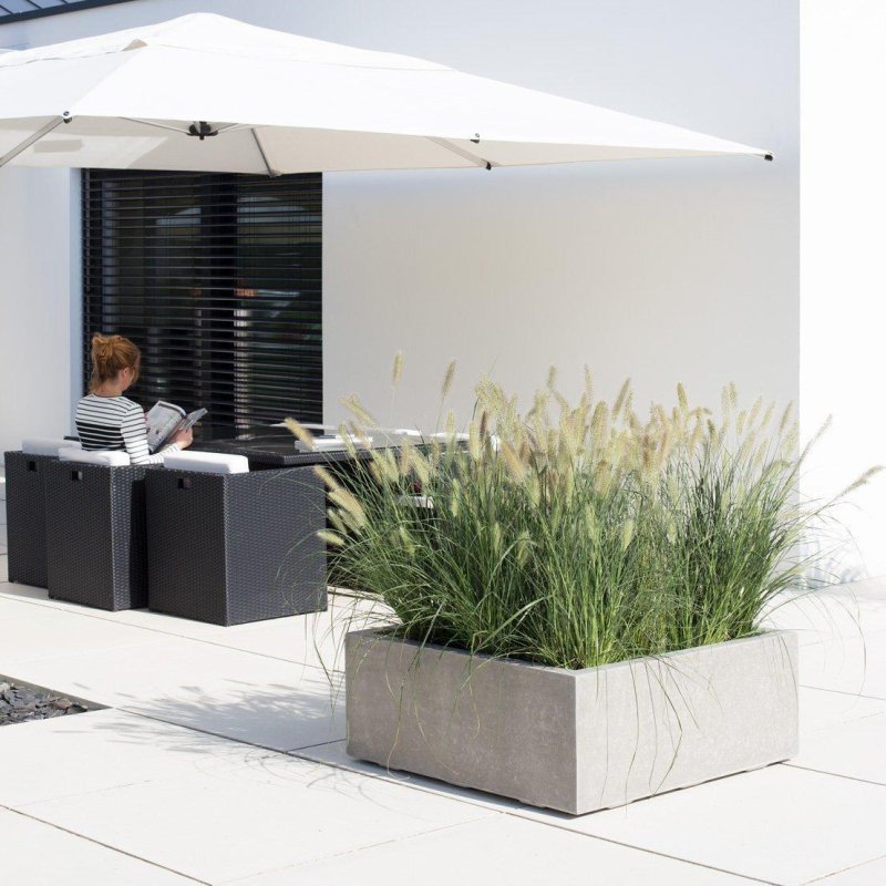 Venkovní květináče - Division Plus Square natural ECO 100x100x40cm