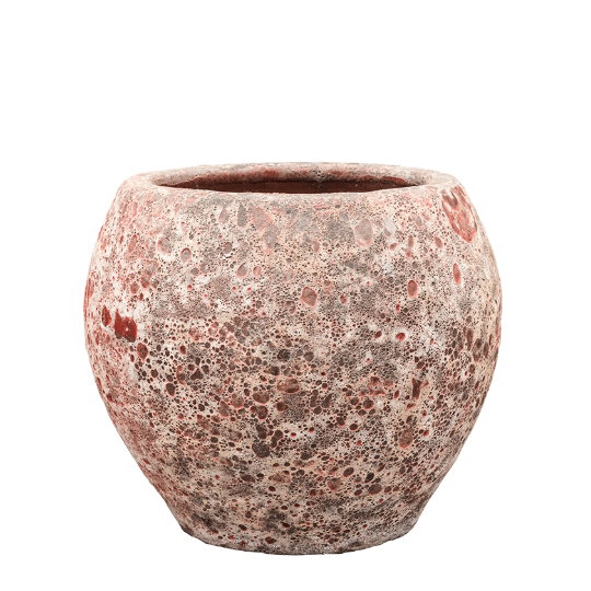 Keramické květináče - Lava premium koule pink 49x43cm