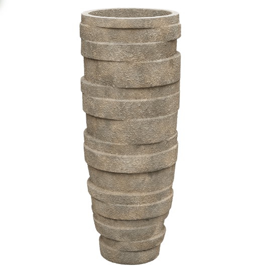 Luxusní květináče - Lite stone varuna grey 39x100cm