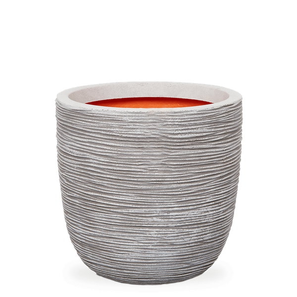 Venkovní květináče - Capi nature rib grey 43x41cm