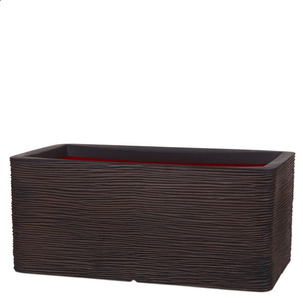 Venkovní květináče - Capi nature rib truhlík brown 73x39x32cm