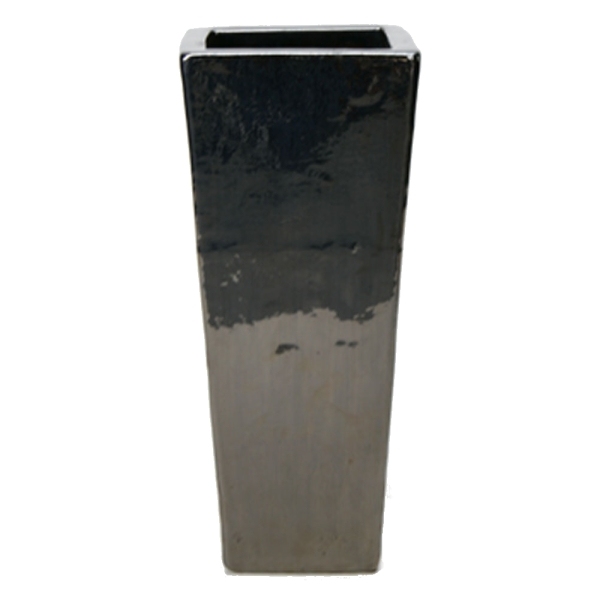 Keramické květináče - Metal Glaze Kubis 36x36x90cm