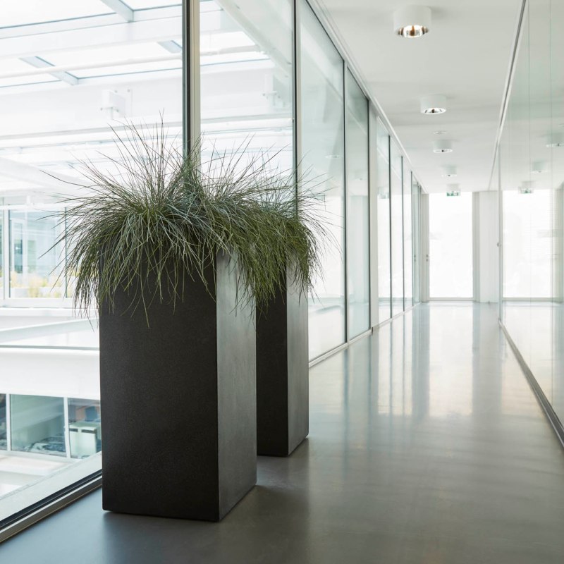 Venkovní květináče - Capi lux kvádr černý 45x45x100cm