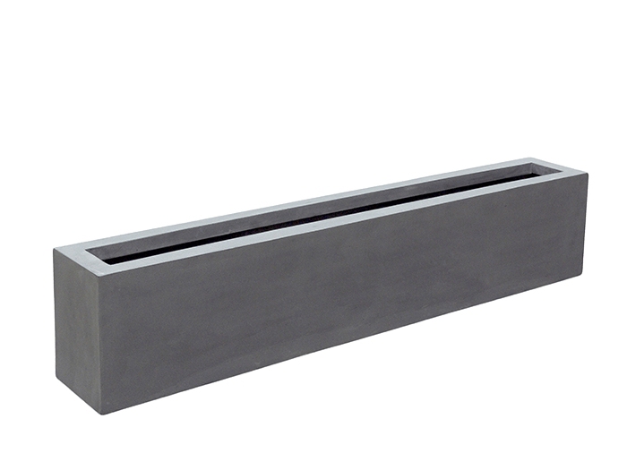 Venkovní květináče - Fiberstone truhlík grey mat 200x30x40cm
