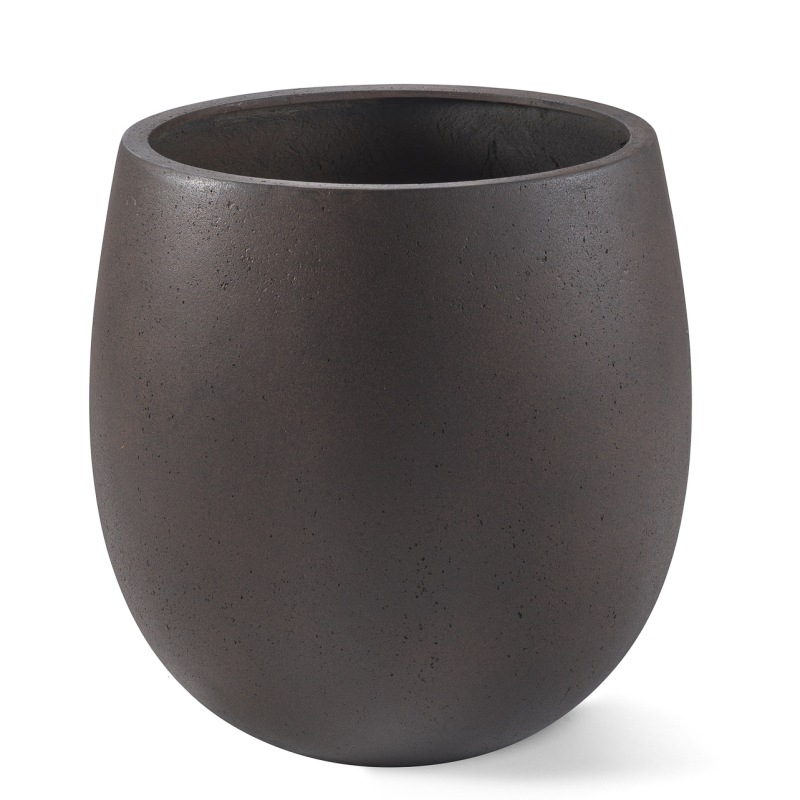 Venkovní květináče - D-lite vajíčko M Rusty Iron Concrete 42x42cm