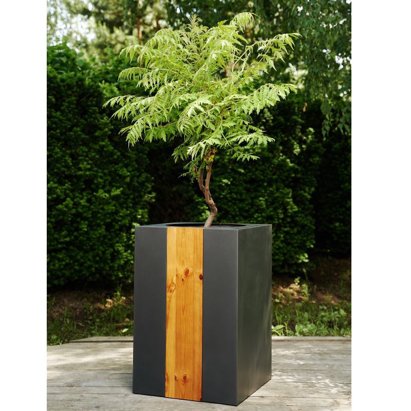 Kovové květináče - Wagner Forest Antracit 50x50x75cm