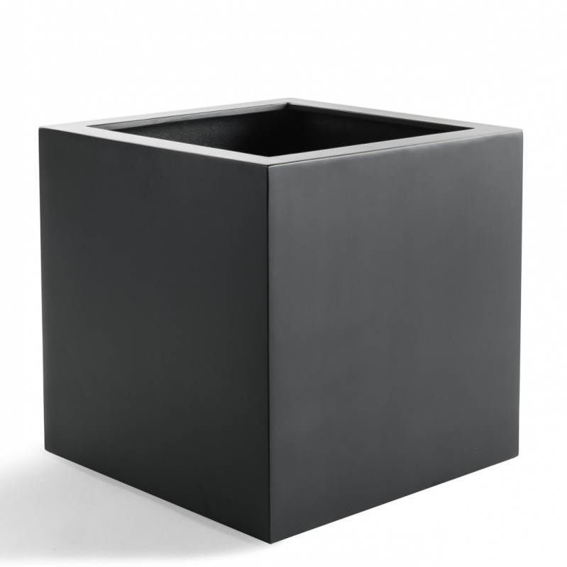Venkovní květináče - D-lite Cube L antracit mat 50x50x50cm
