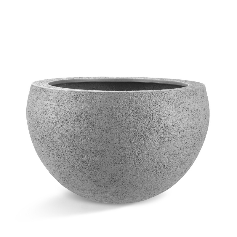 Venkovní květináče - D-lite bonsaj mísa hrubá šedá 90x57cm