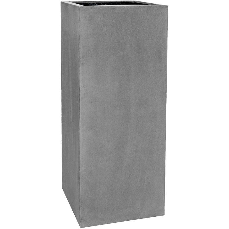 Venkovní květináče - Fiberstone Bouvy Grey matný 50x50x120cm