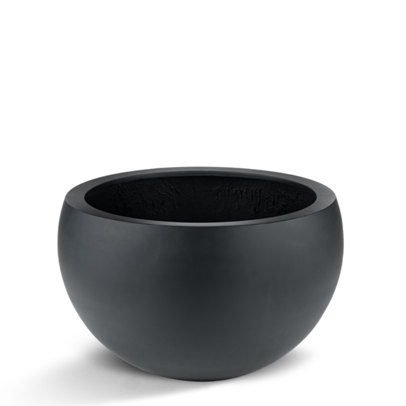 Venkovní květináče - D-lite mísa Elena hladký antracit 50x31cm