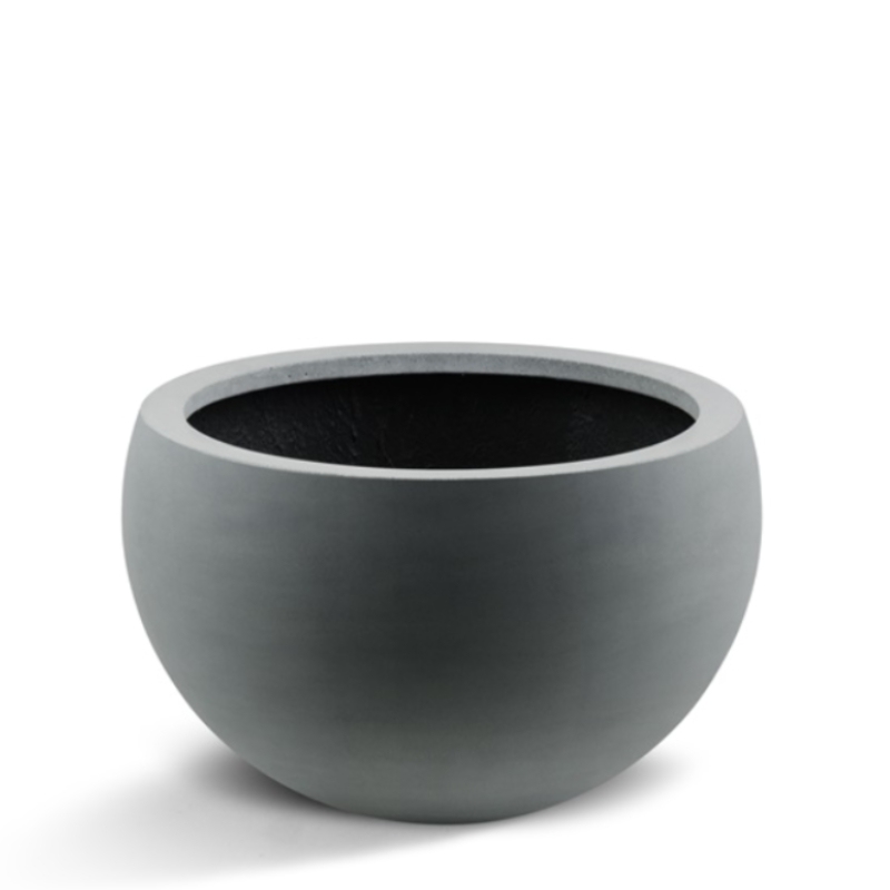 Venkovní květináče - D-lite mísa Elena hladká šedá 50x31cm