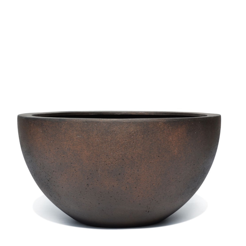 Venkovní květináče - D-lite mísa S Rusty Iron Concrete 33x16cm