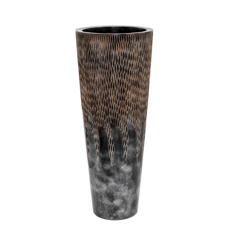 Luxusní květináče - Lite Universe Comet Partner Bronze 36x90cm