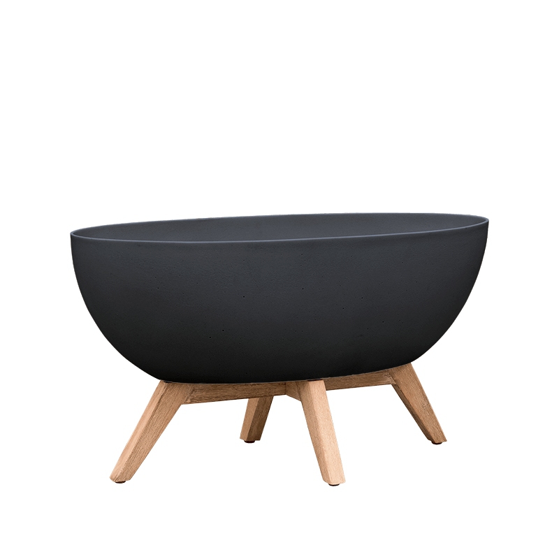 Luxusní květináče - Retro květináč Douglas Black 79x35x42cm