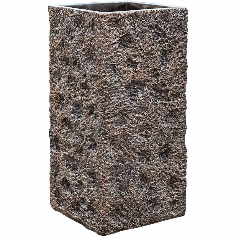 Luxusní květináče - Lite Universe Moon Square Bronze 33x33x70cm