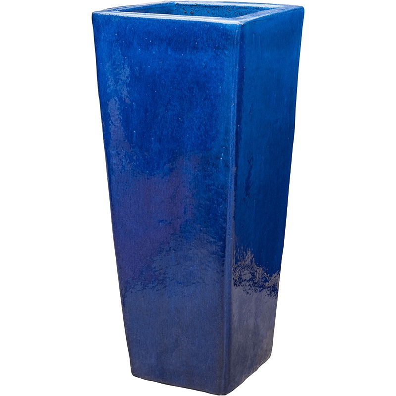 Keramické květináče - Blue Kubis 36x36x90cm