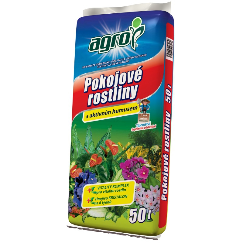 Doplňky - Agro substrát pro pokojové rostliny 50 litrů