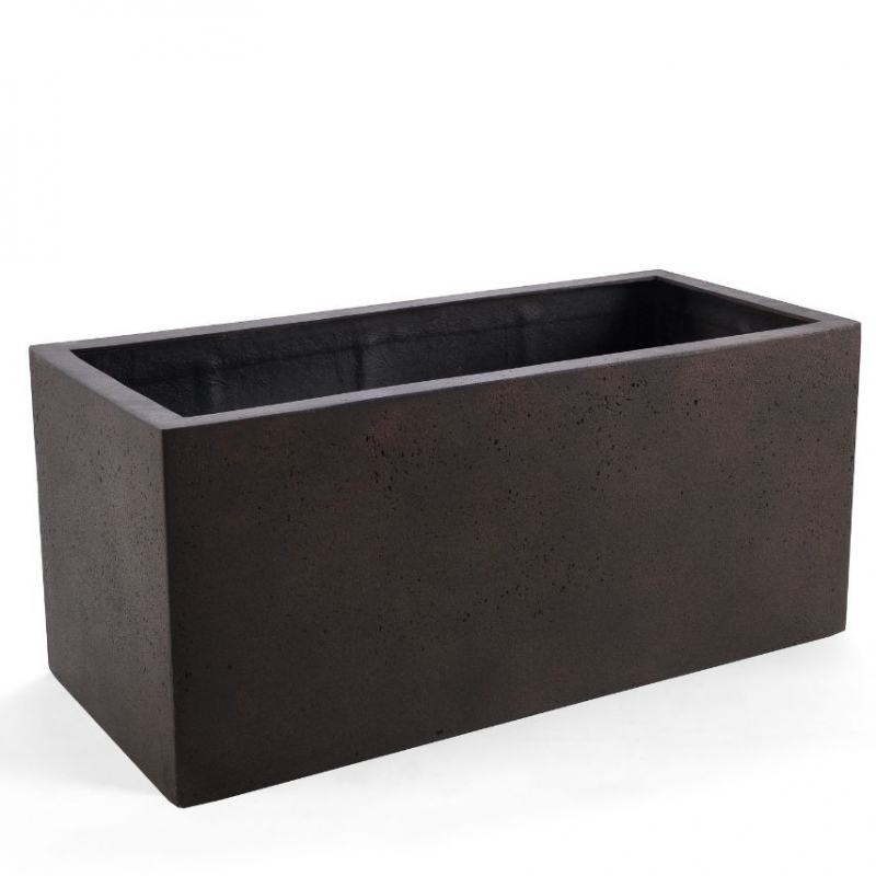 Venkovní květináče - D-lite truhlík L Rusty Iron Concrete 100x50x50cm