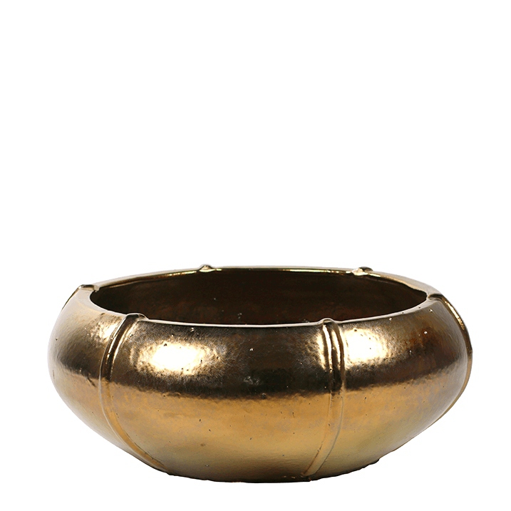 Keramické květináče - Moda Bowl Gold 76x29cm