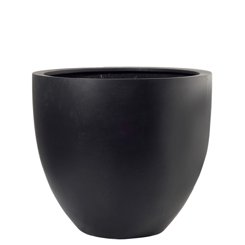 Venkovní květináče - Fiberstone Jesslyn Black S 50x44cm