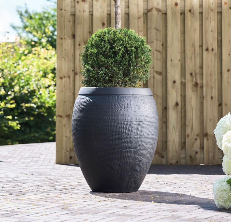 Výprodej květináčů - Breeze couple black 41x48cm