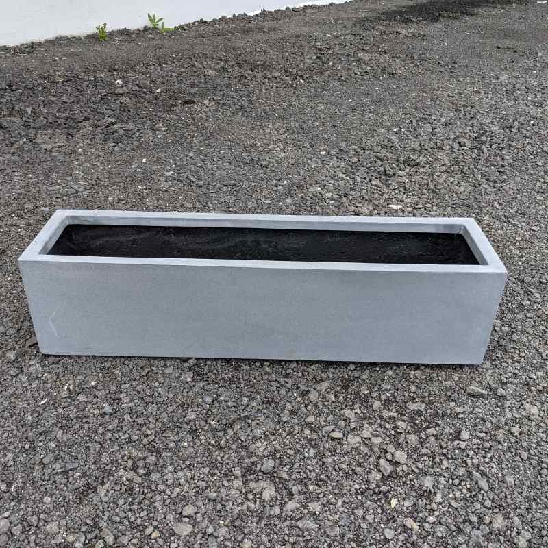 Venkovní květináče - Fiberstone truhlík Grey 80x20x20cm