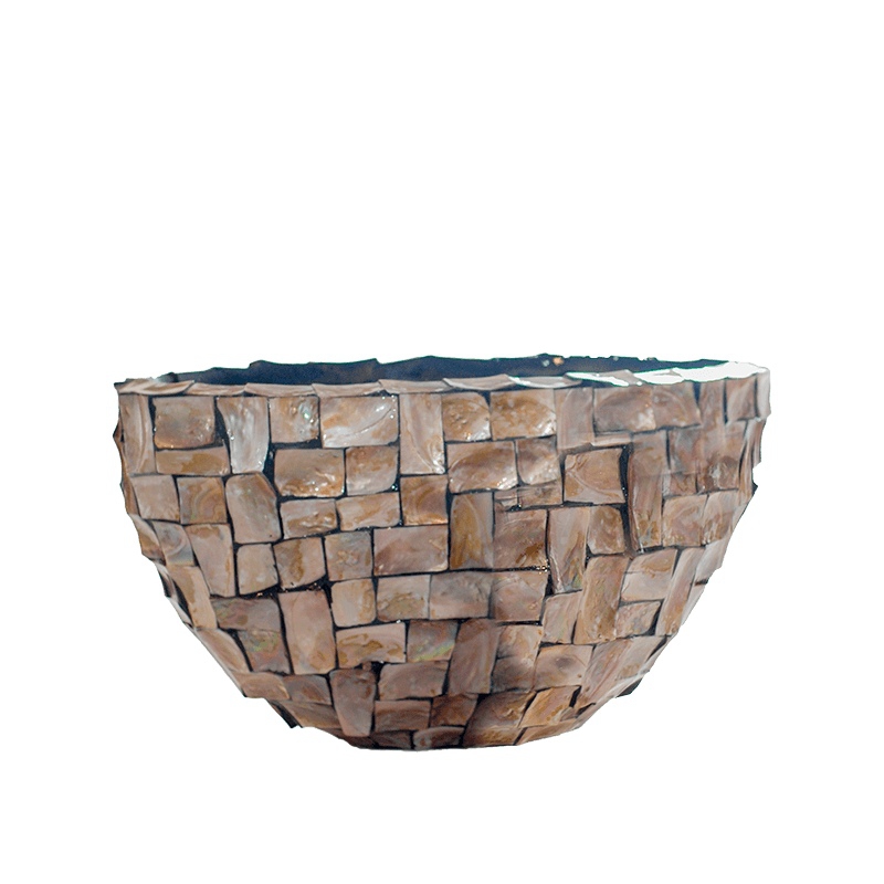 Luxusní květináče - Oceana Pearl Ovál Brown 80x35x40cm