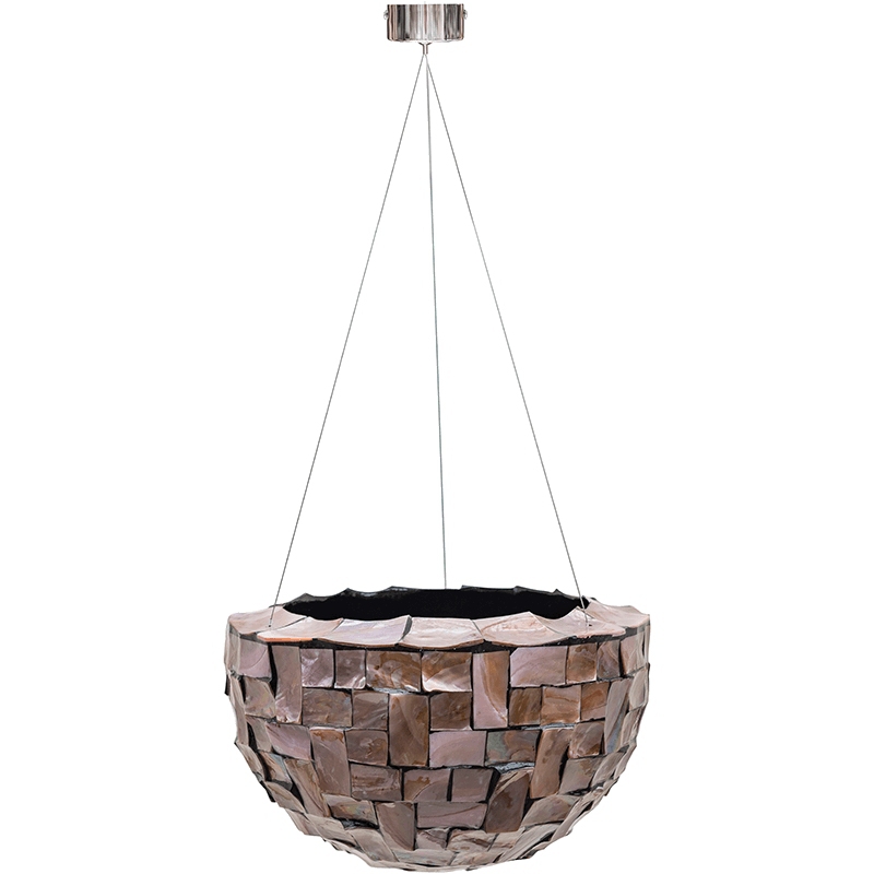 Luxusní květináče - Závěsný Oceana Pearl Bowl Brown 33x20cm