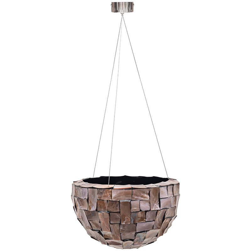 Luxusní květináče - Závěsný Oceana Pearl Bowl Brown 38x23cm