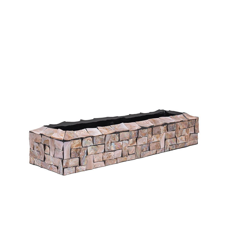 Luxusní květináče - Oceana Pearl Table Brown 80x22x13cm