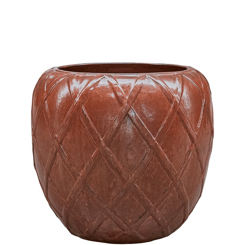 Venkovní květináče - Wire Coppa Red 68x59cm