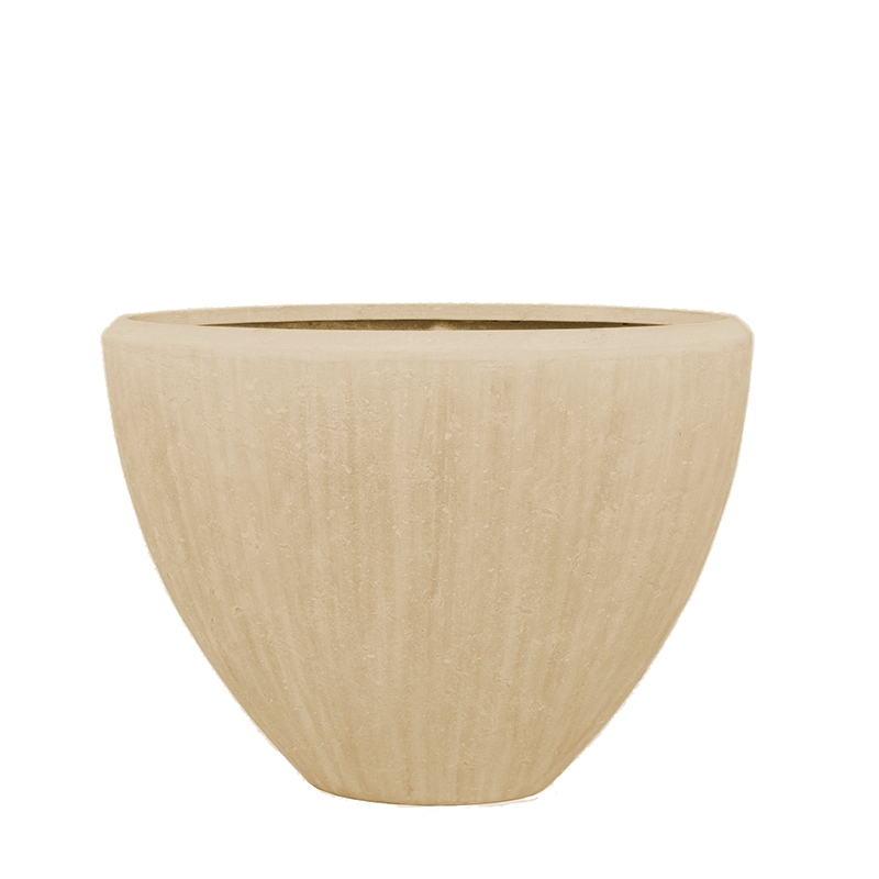 Luxusní květináče - Polystone natural ovál 90x40x70cm